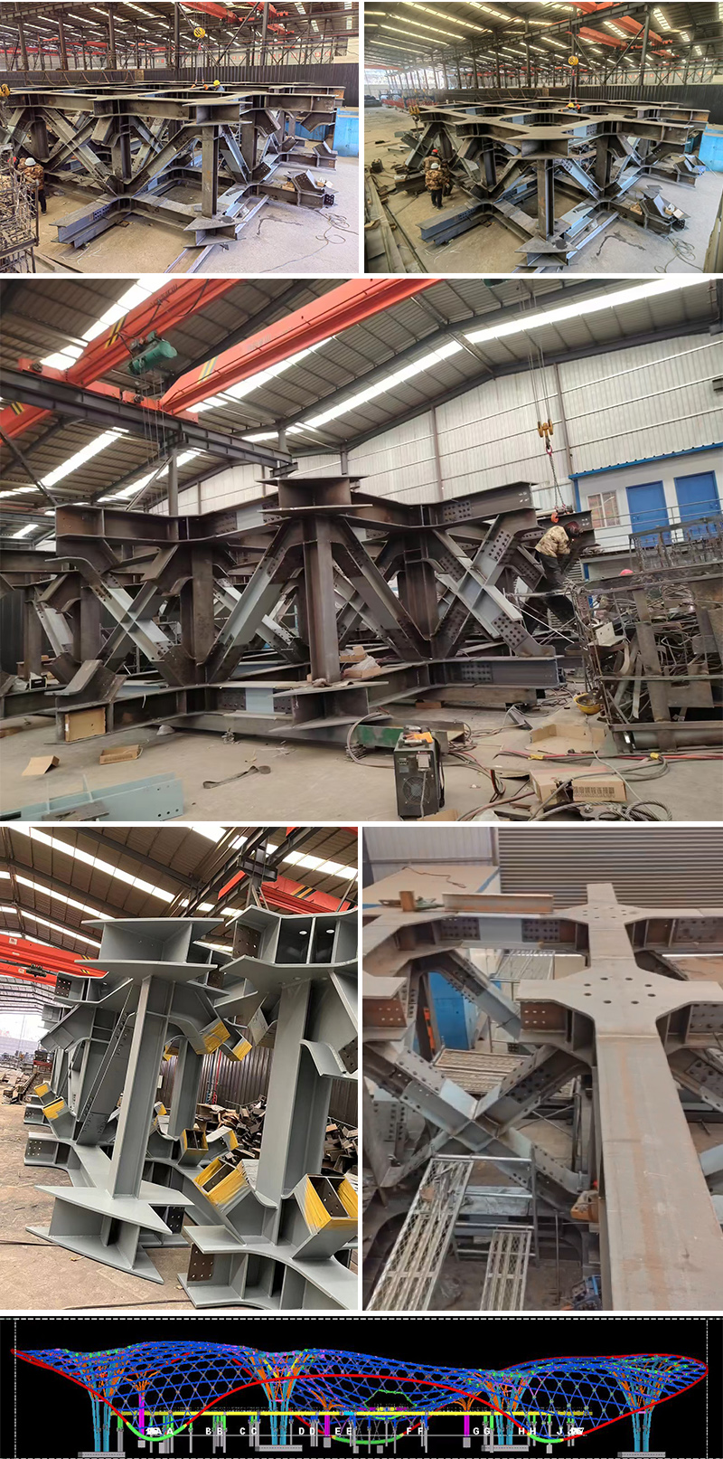 三峡恒基能脉瓜州70万千瓦“光热储能+”东吸热塔峪泉镇钢结构项目